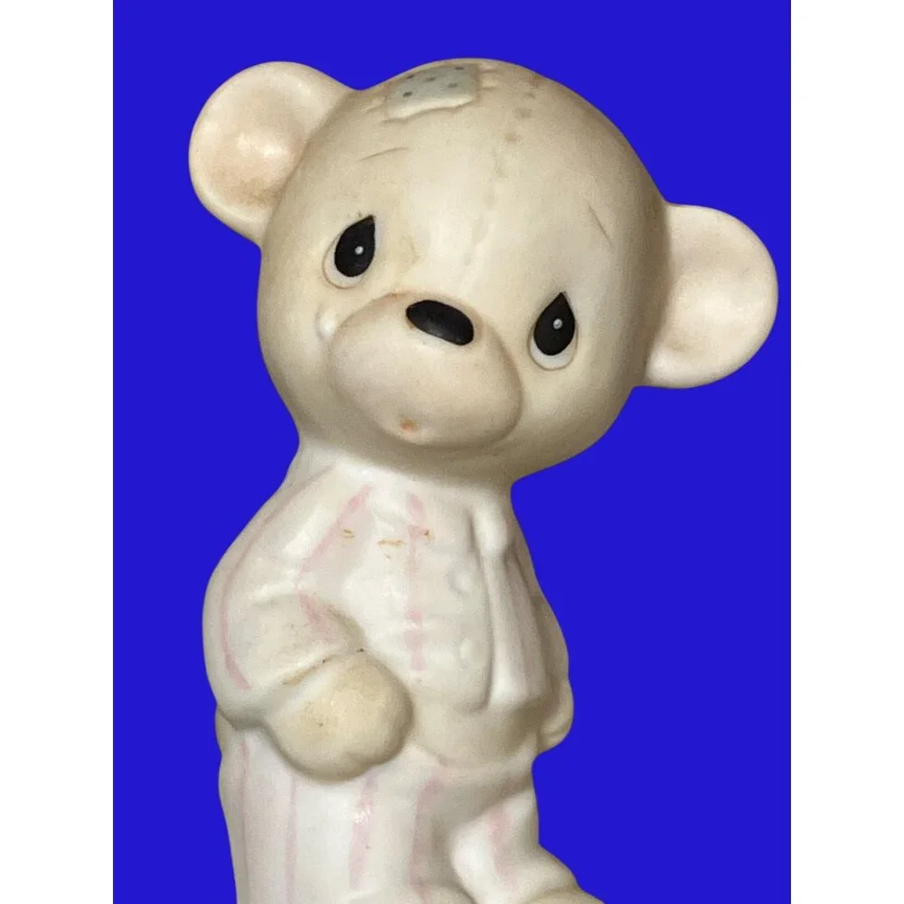 Precious Moments Love Beareth All Things Figurine E-7158 Nurse and Bear